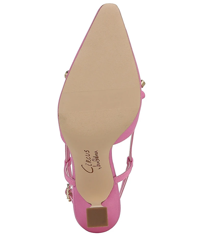 Circus NY by Sam Edelman Monica Fabric Bow Detail Slingback Dress Pumps