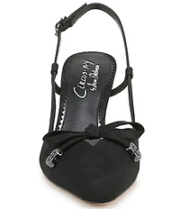 Circus NY by Sam Edelman Monica Fabric Bow Detail Slingback Dress Pumps