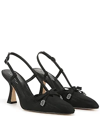 Circus NY by Sam Edelman Monica Fabric Bow Detail Slingback Dress Pumps