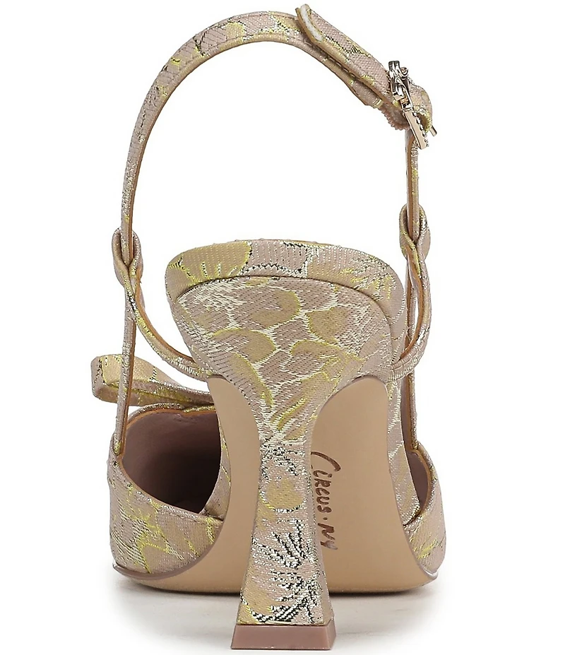 Circus NY by Sam Edelman Monica Floral Bow Detail Slingback Dress Pumps
