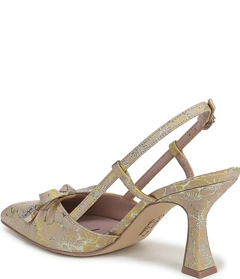 Circus NY by Sam Edelman Monica Floral Bow Detail Slingback Dress Pumps