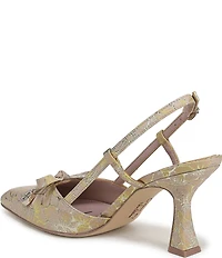 Circus NY by Sam Edelman Monica Floral Bow Detail Slingback Dress Pumps