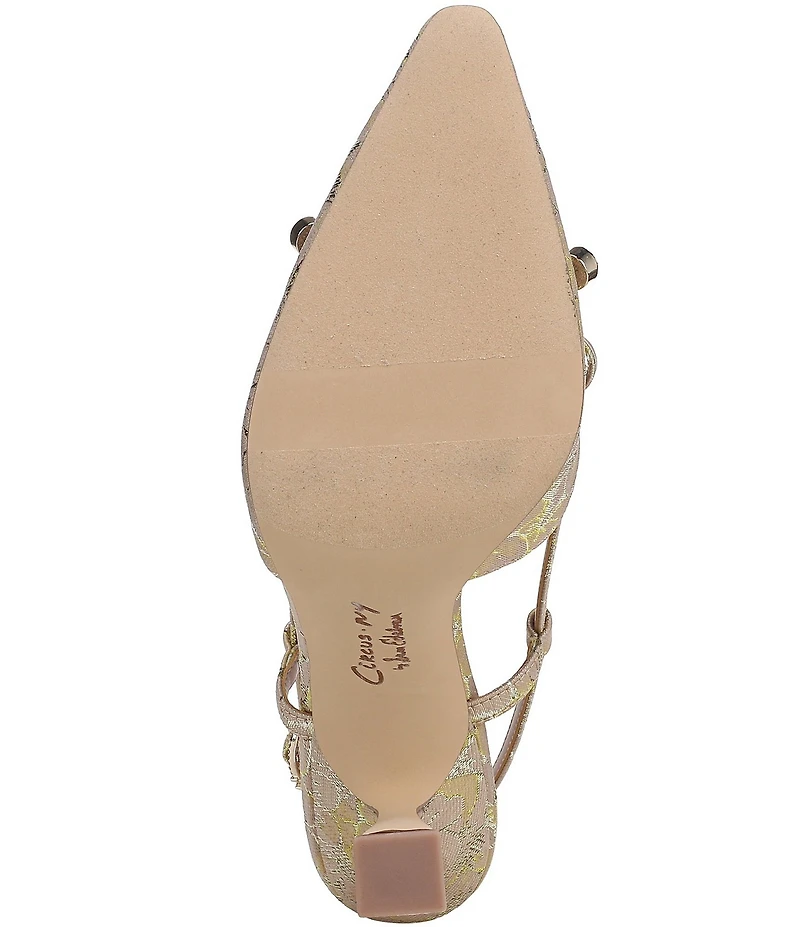 Circus NY by Sam Edelman Monica Floral Bow Detail Slingback Dress Pumps