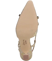 Circus NY by Sam Edelman Monica Floral Bow Detail Slingback Dress Pumps