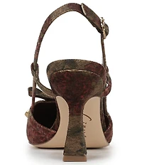 Circus NY by Sam Edelman Monica Floral Fabric Bow Detail Slingback Dress Pumps