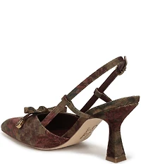 Circus NY by Sam Edelman Monica Floral Fabric Bow Detail Slingback Dress Pumps