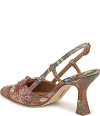 Circus NY by Sam Edelman Monica Floral Tapestry Print Bow Detail Slingback Dress Pumps