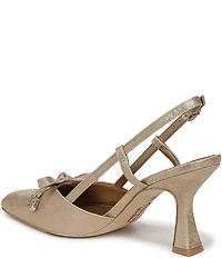 Circus NY by Sam Edelman Monica Shimmer Bow Detail Slingback Dress Pumps