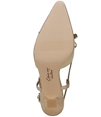 Circus NY by Sam Edelman Monica Shimmer Bow Detail Slingback Dress Pumps