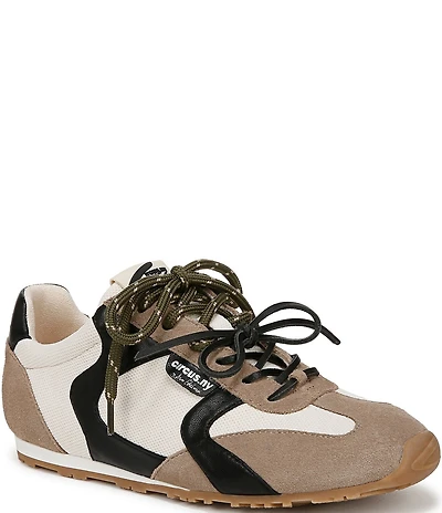 Circus NY by Sam Edelman Nash Fabric and Suede Lace Up Sneakers