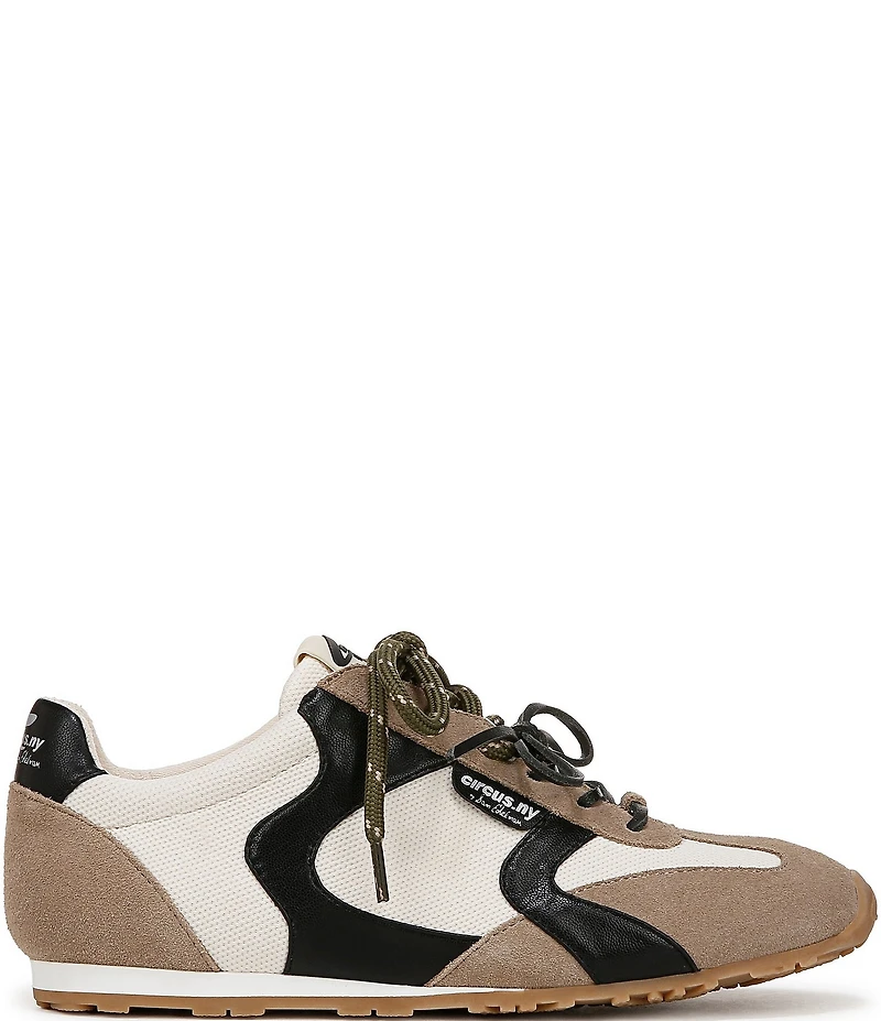 Circus NY by Sam Edelman Nash Fabric and Suede Lace Up Sneakers