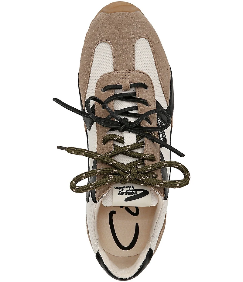 Circus NY by Sam Edelman Nash Fabric and Suede Lace Up Sneakers