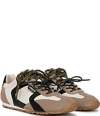 Circus NY by Sam Edelman Nash Fabric and Suede Lace Up Sneakers