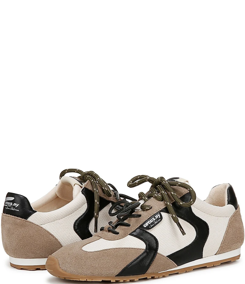 Circus NY by Sam Edelman Nash Fabric and Suede Lace Up Sneakers