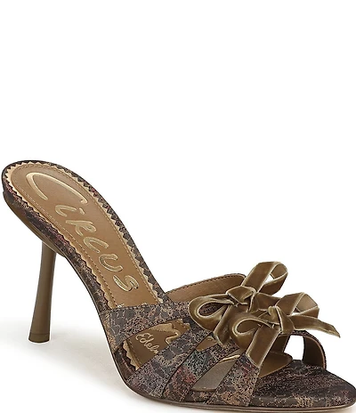Circus NY by Sam Edelman Nora Vintage Floral Print Fabric Ribbon Detail Slide Dress Sandals