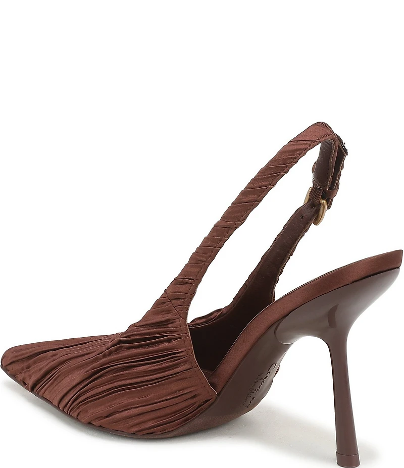 Circus NY by Sam Edelman Oaklee Gathered Fabric Point Toe Slingback Dress Pumps