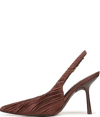 Circus NY by Sam Edelman Oaklee Gathered Fabric Point Toe Slingback Dress Pumps