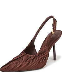Circus NY by Sam Edelman Oaklee Gathered Fabric Point Toe Slingback Dress Pumps