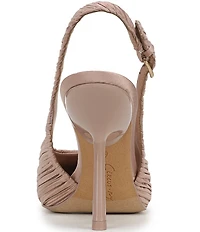 Circus NY by Sam Edelman Oaklee Gathered Fabric Point Toe Slingback Dress Pumps