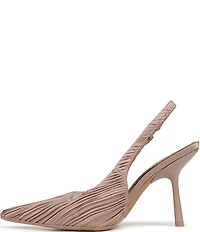 Circus NY by Sam Edelman Oaklee Gathered Fabric Point Toe Slingback Dress Pumps