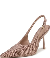 Circus NY by Sam Edelman Oaklee Gathered Fabric Point Toe Slingback Dress Pumps