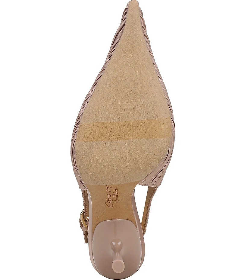 Circus NY by Sam Edelman Oaklee Gathered Fabric Point Toe Slingback Dress Pumps