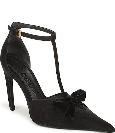 Circus NY by Sam Edelman Odina Ankle Strap Bow Accent Dress Pumps