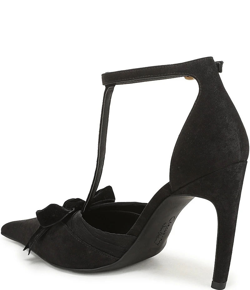 Circus NY by Sam Edelman Odina Ankle Strap Bow Accent Dress Pumps