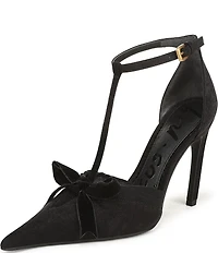 Circus NY by Sam Edelman Odina Ankle Strap Bow Accent Dress Pumps