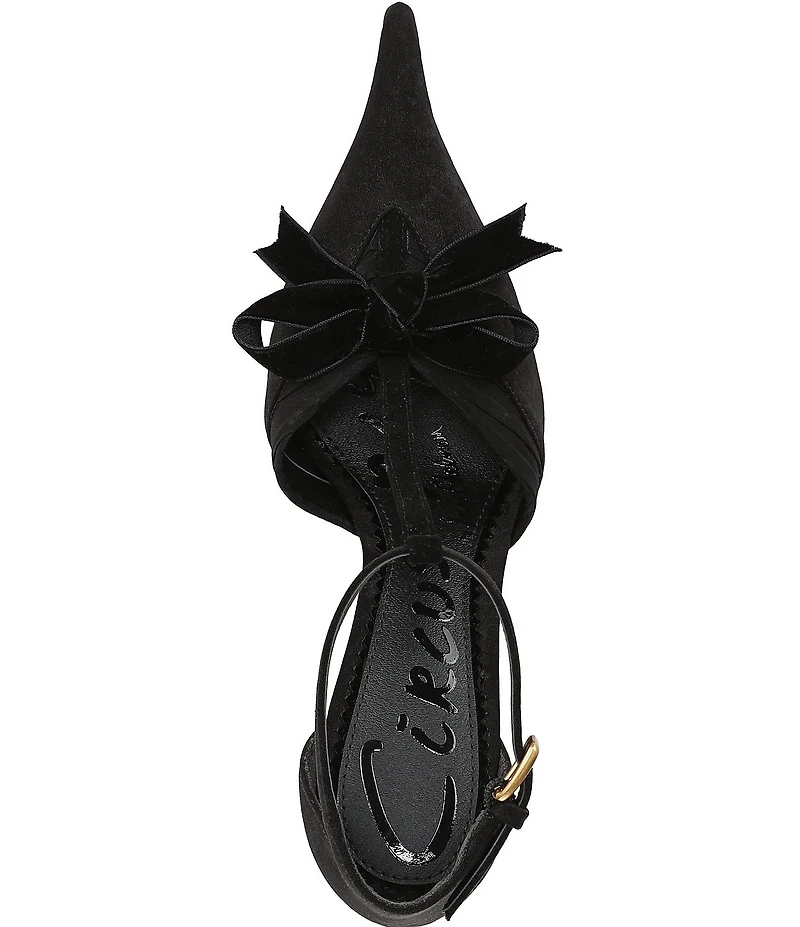 Circus NY by Sam Edelman Odina Ankle Strap Bow Accent Dress Pumps