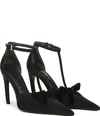 Circus NY by Sam Edelman Odina Ankle Strap Bow Accent Dress Pumps