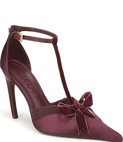 Circus NY by Sam Edelman Odina Ankle Strap Bow Accent Dress Pumps