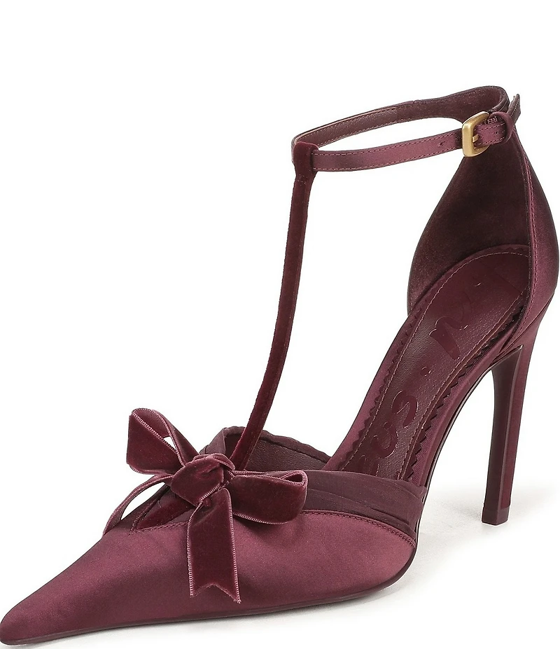 Circus NY by Sam Edelman Odina Ankle Strap Bow Accent Dress Pumps