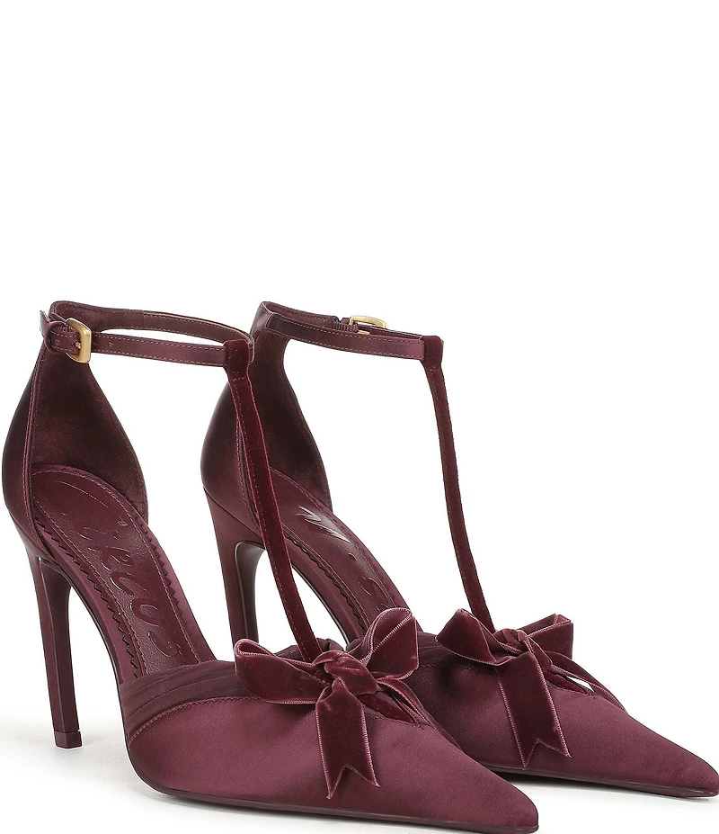 Circus NY by Sam Edelman Odina Ankle Strap Bow Accent Dress Pumps