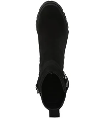 Circus NY by Sam Edelman Primm Suede Lug Sole Buckle Hardware Booties