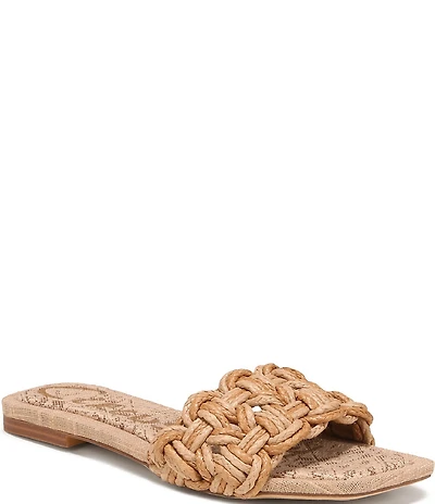 Circus NY by Sam Edelman Salma Woven Raffia Slide Sandals