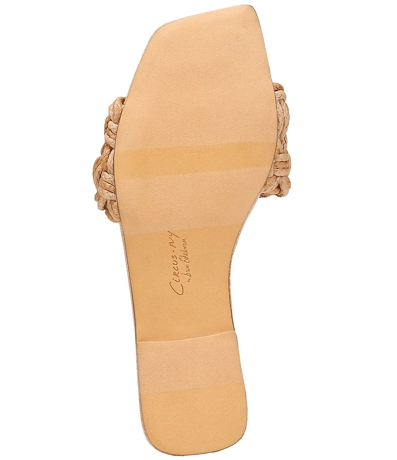 Circus NY by Sam Edelman Salma Woven Raffia Slide Sandals