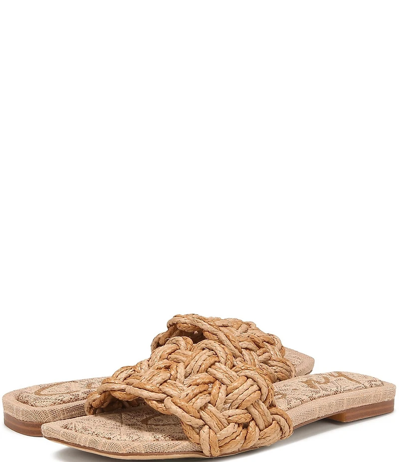 Circus NY by Sam Edelman Salma Woven Raffia Slide Sandals