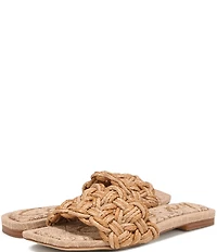 Circus NY by Sam Edelman Salma Woven Raffia Slide Sandals