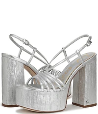 Circus NY by Sam Edelman Siena Metallic Platform Dress Sandals