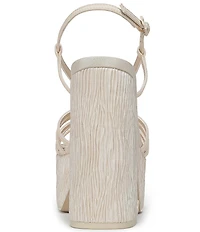 Circus NY by Sam Edelman Siena Silk Ankle Strap Platform Dress Sandals