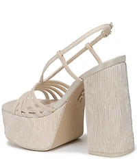 Circus NY by Sam Edelman Siena Silk Ankle Strap Platform Dress Sandals