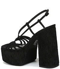 Circus NY by Sam Edelman Siena Silk Ankle Strap Platform Dress Sandals