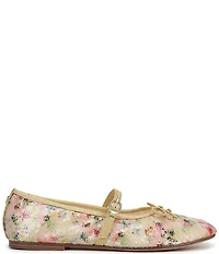 Circus NY by Sam Edelman Sofie Floral Sequin Bow Detail Mary Jane Flats