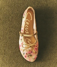 Circus NY by Sam Edelman Sofie Floral Sequin Bow Detail Mary Jane Flats