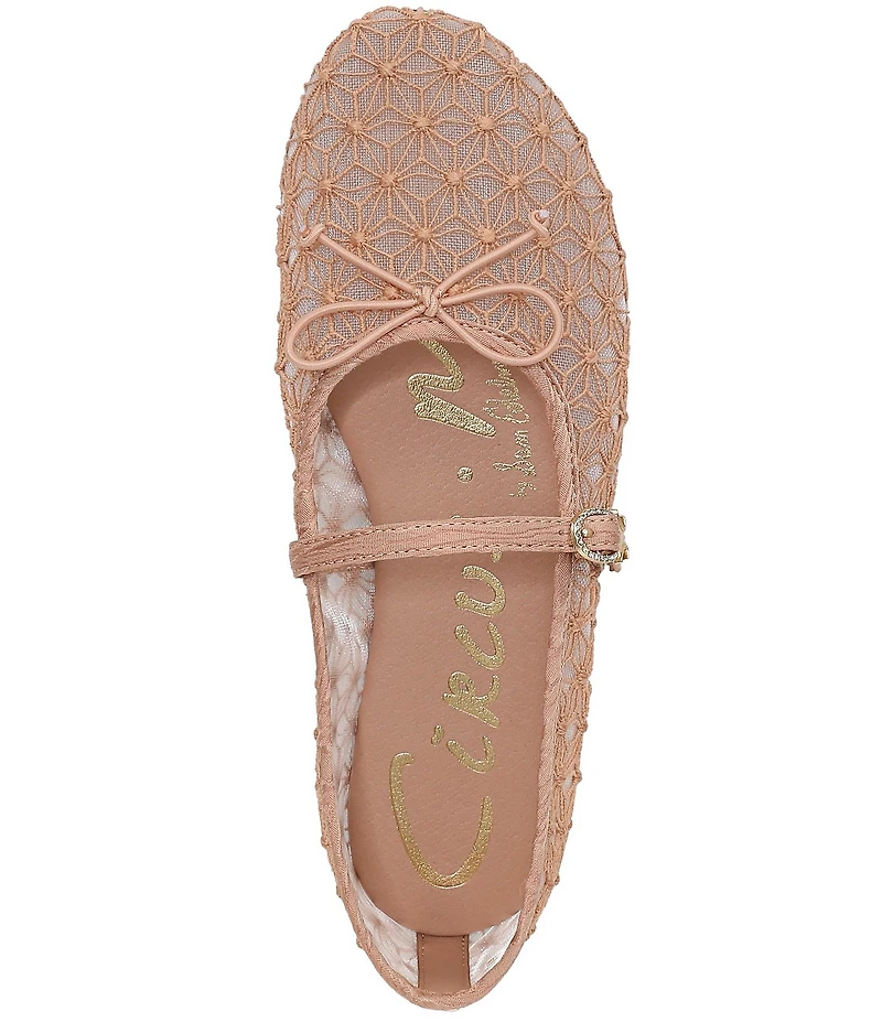 Circus NY by Sam Edelman Sofie Mesh Bow Detail Mary Jane Flats