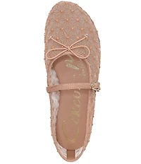 Circus NY by Sam Edelman Sofie Mesh Bow Detail Mary Jane Flats