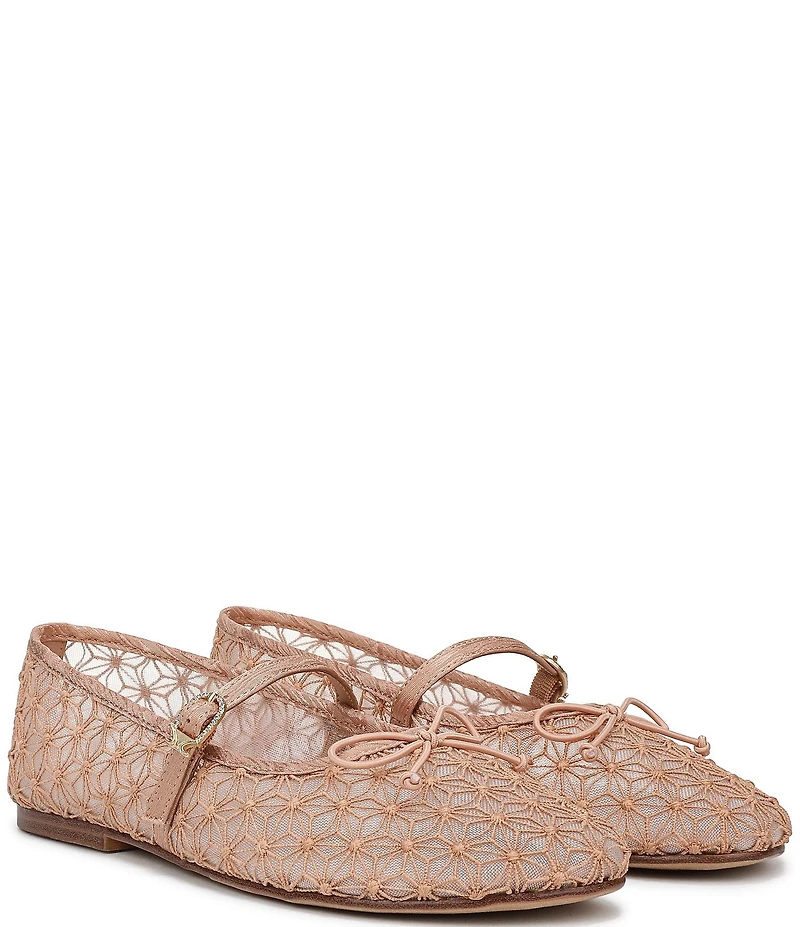 Circus NY by Sam Edelman Sofie Mesh Bow Detail Mary Jane Flats