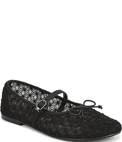Circus NY by Sam Edelman Sofie Mesh Bow Detail Mary Jane Flats