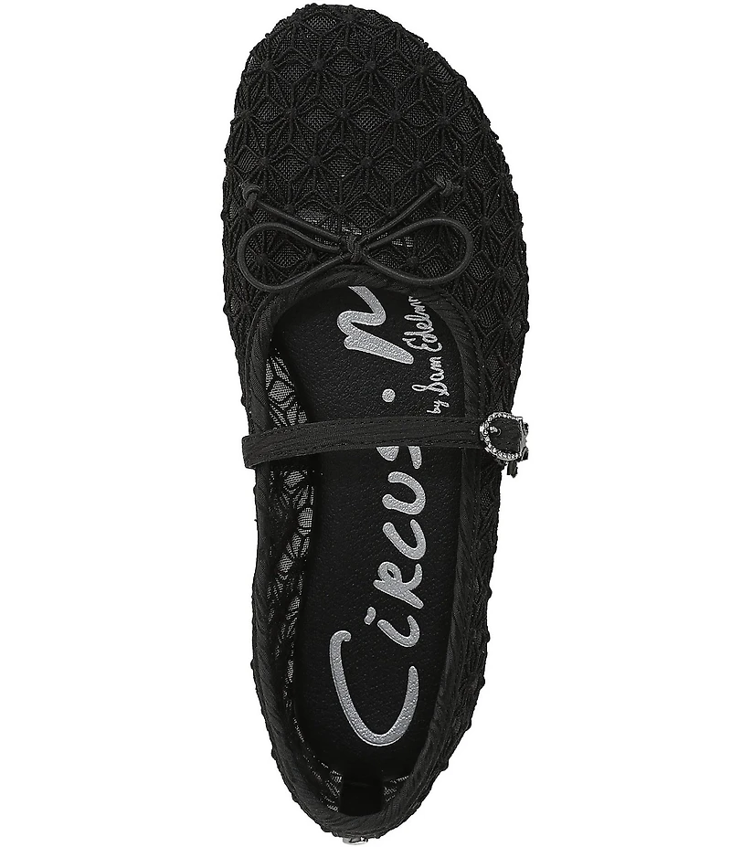 Circus NY by Sam Edelman Sofie Mesh Bow Detail Mary Jane Flats